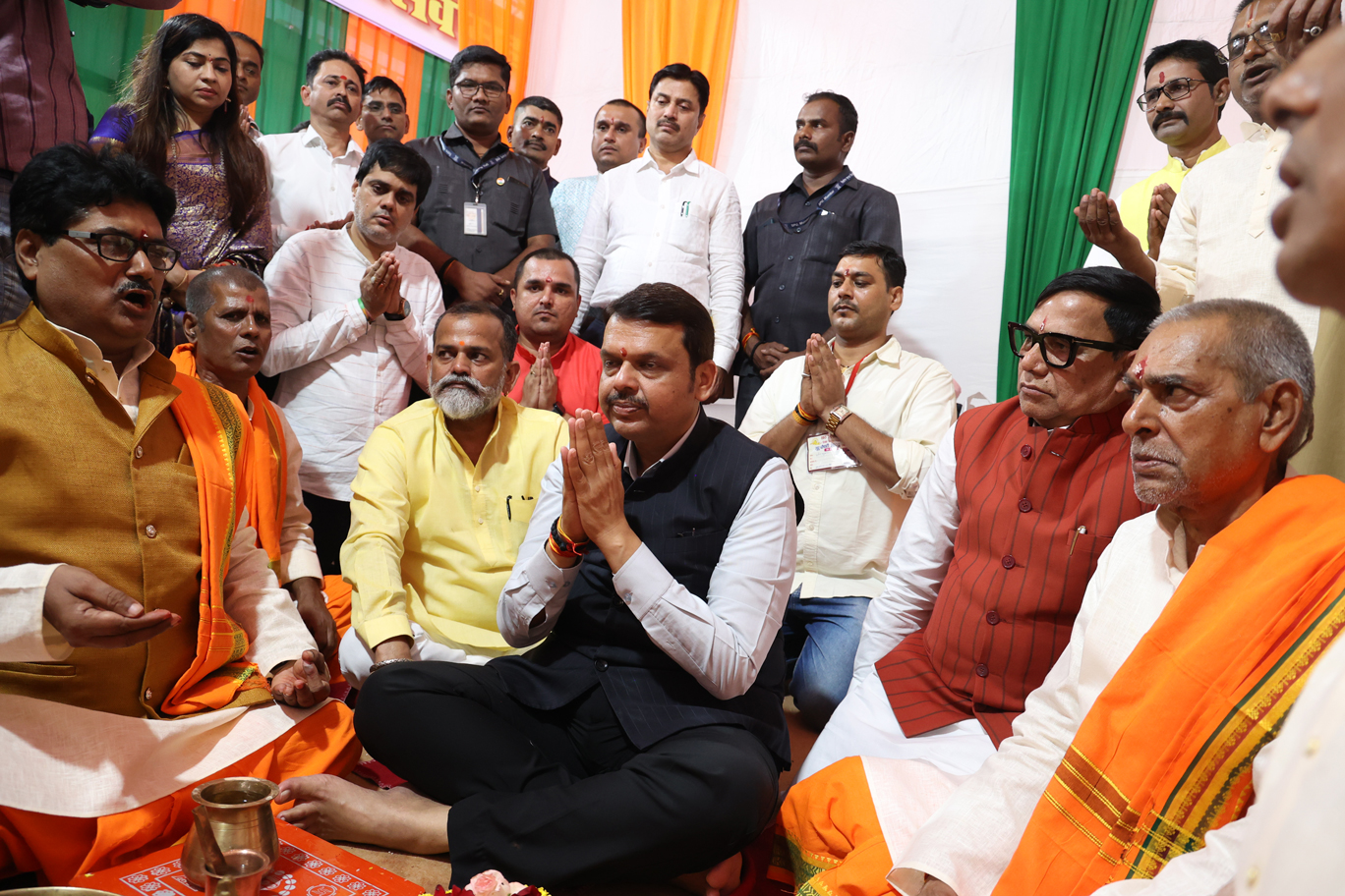 Historical photo of a Mahasangh community event